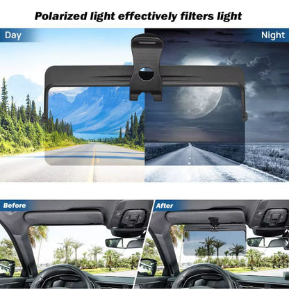 Car Visor Extensions Driver Anti-Glare Visor Foldable Car Sun Resin Car Sun Protection Resilient No Displacement Car Sun Visor